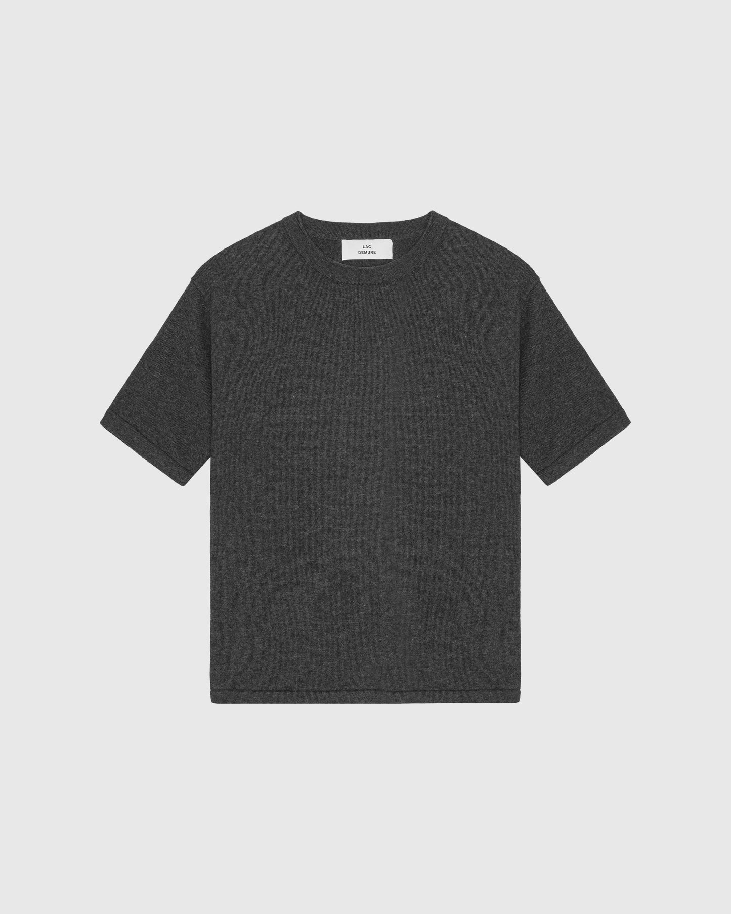 'VESTER' GRAPHITE KNITTED T-SHIRT