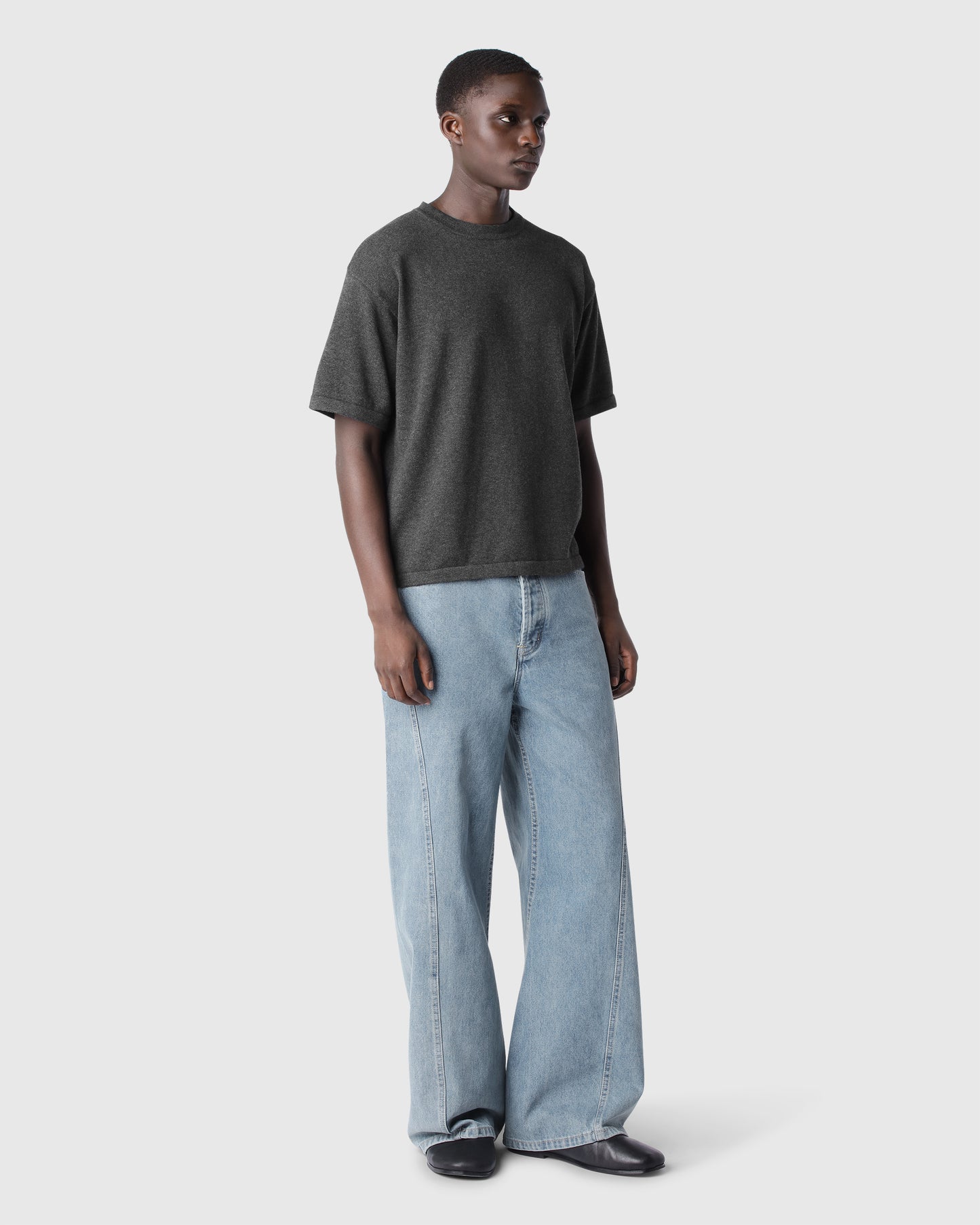 'EDGAR' CLOUDY BLUE TWISTED SEAM JEANS