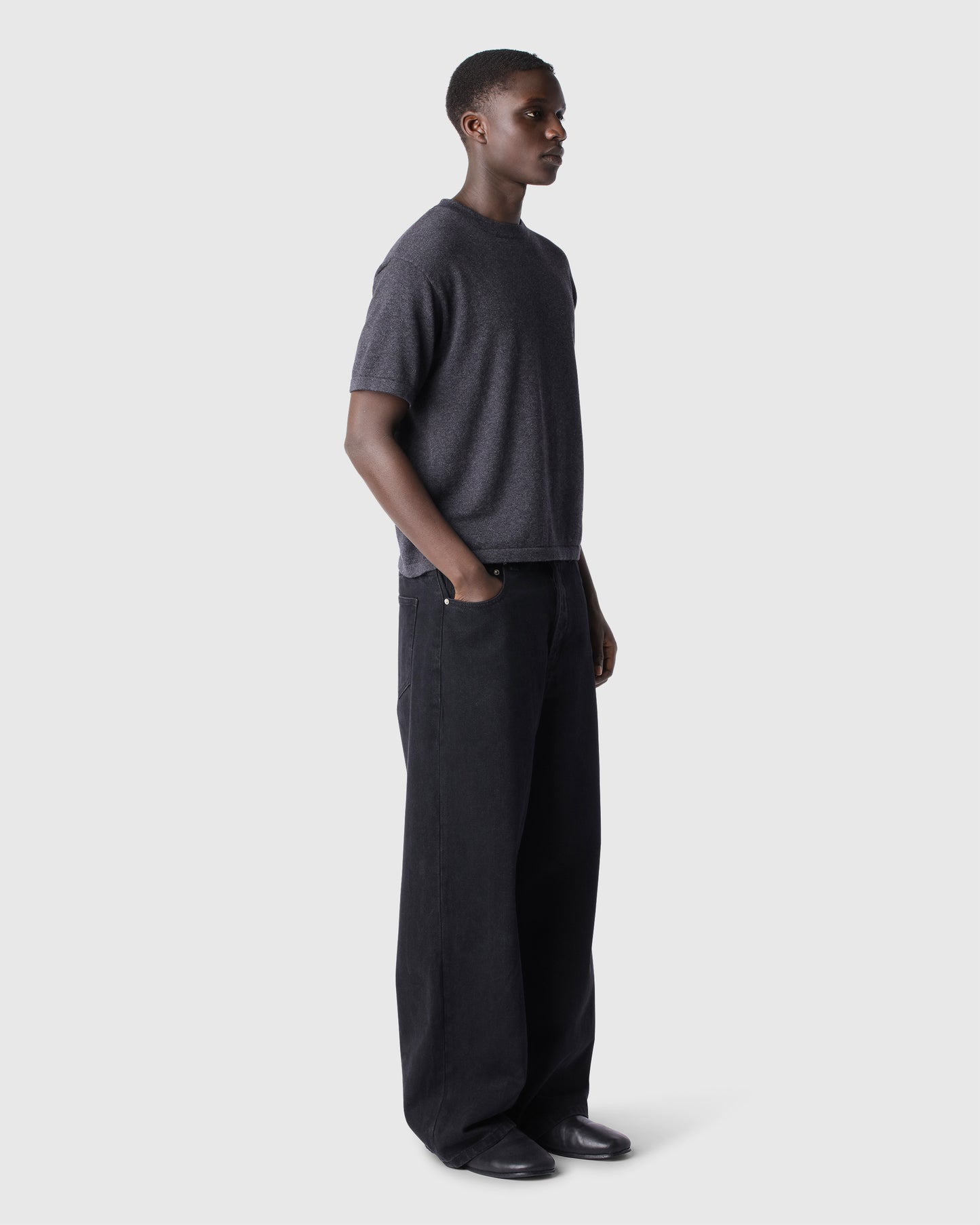 ‘DARIUS’ INK BAGGY JEANS