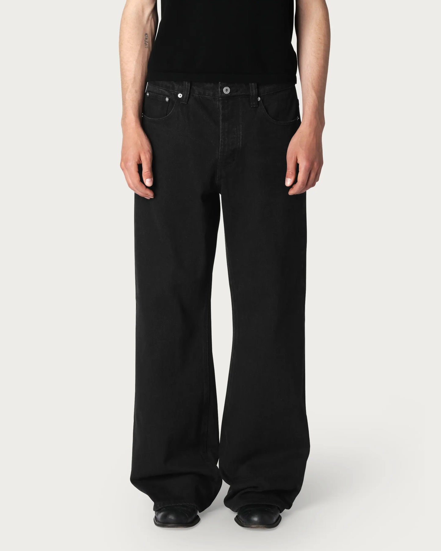 ‘COMOE’ INK BOOTCUT JEANS