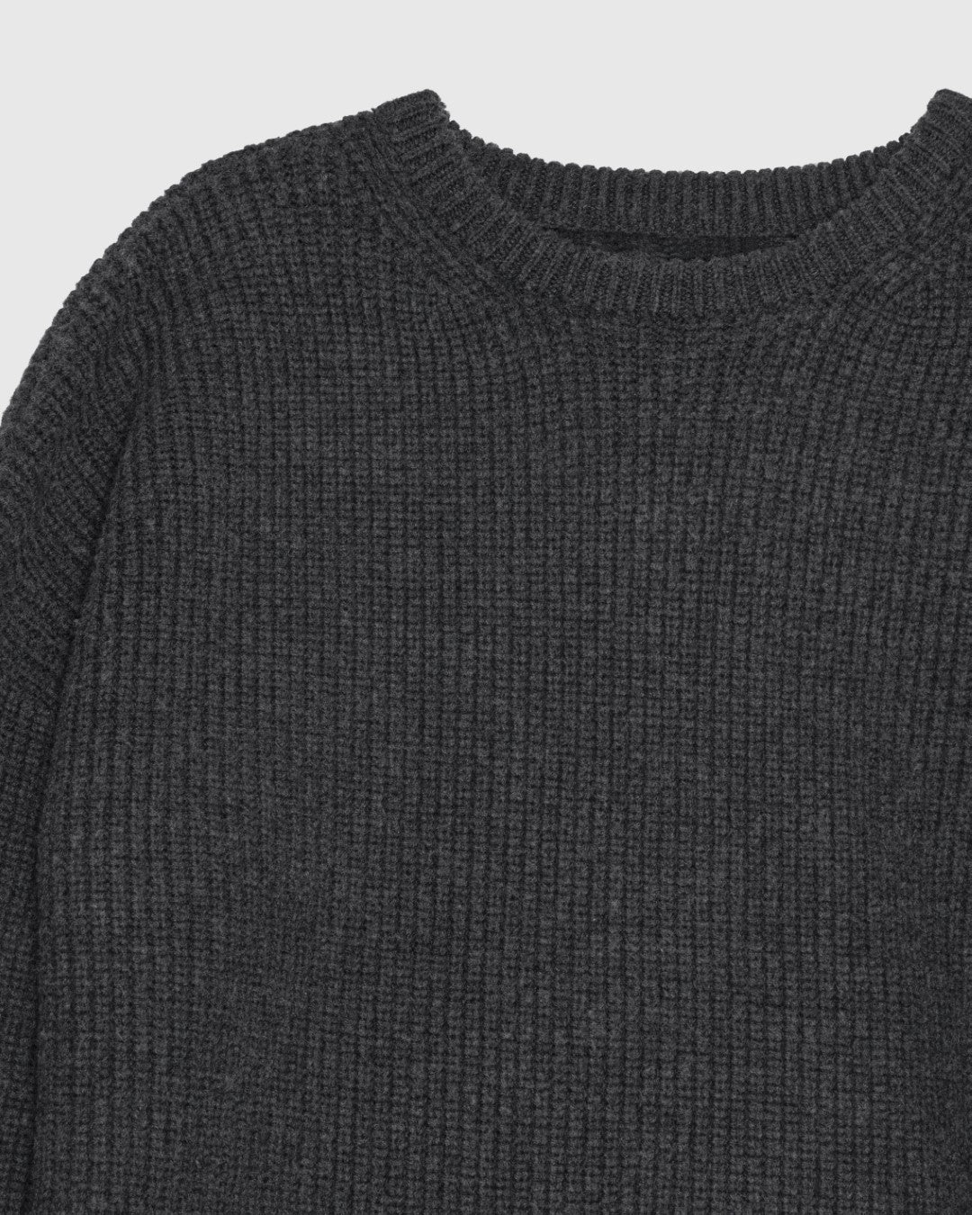 'PEROZ' GRAPHITE MERINO WOOL SWEATER