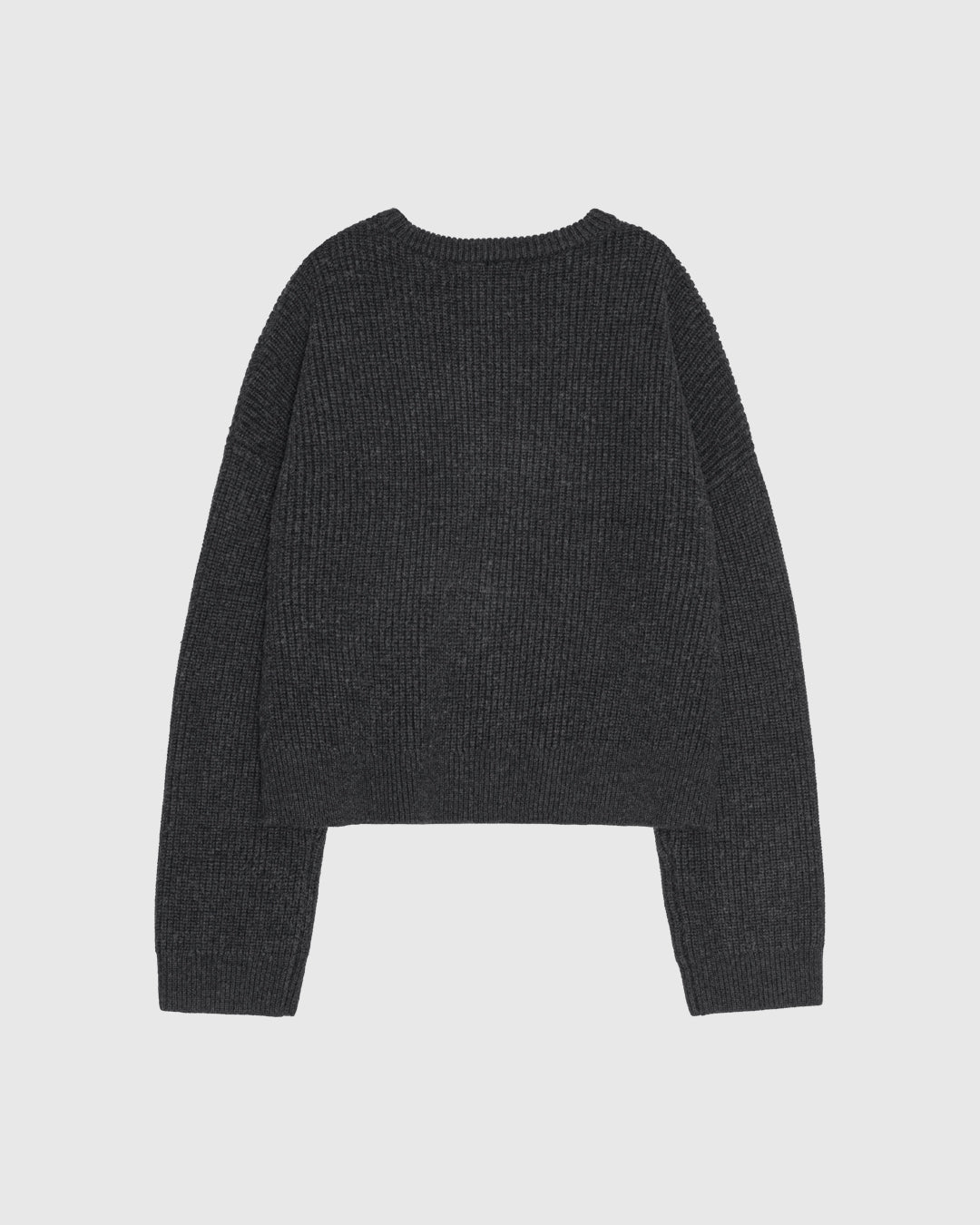'PEROZ' GRAPHITE MERINO WOOL SWEATER