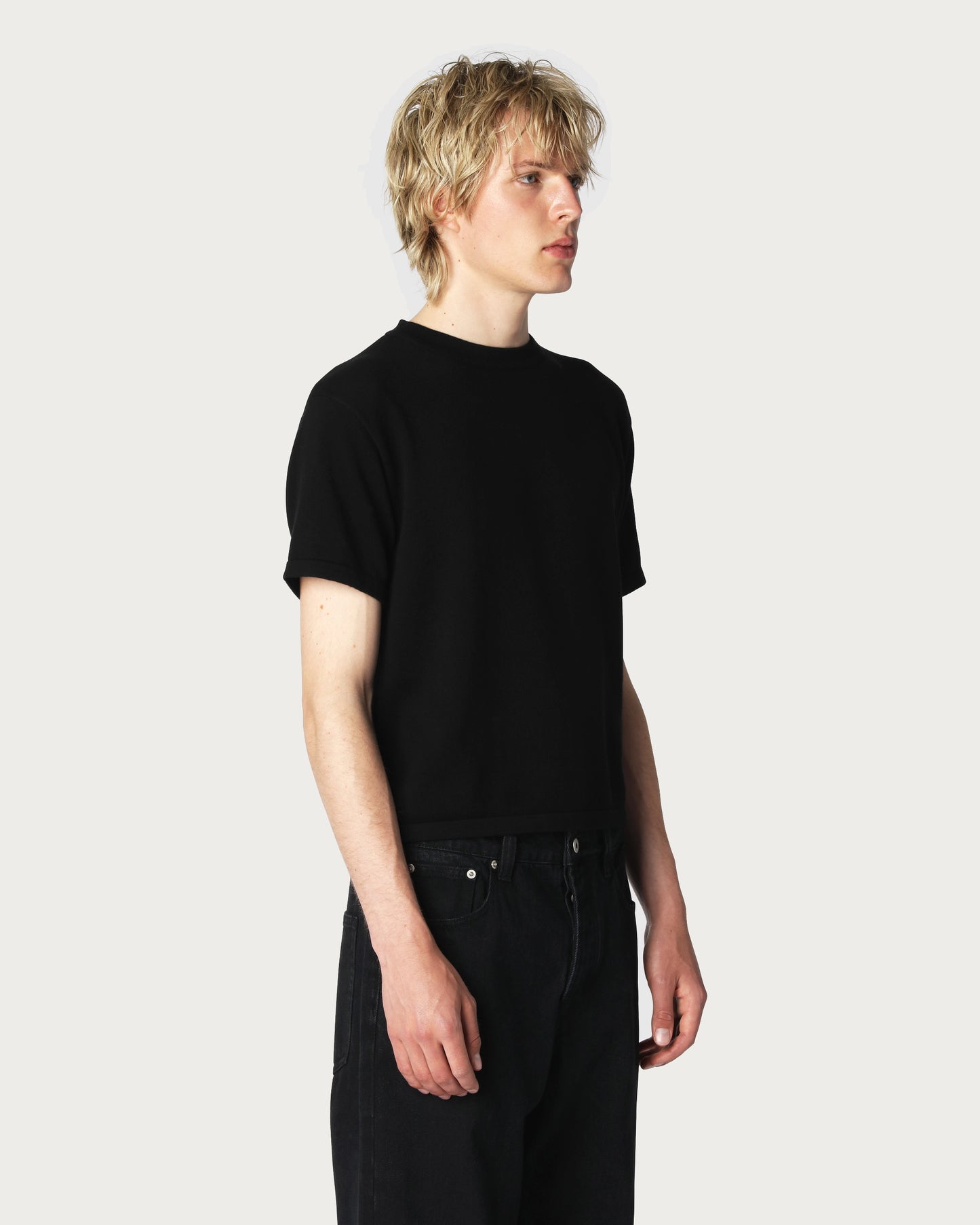 'VESTER' INK KNITTED T-SHIRT