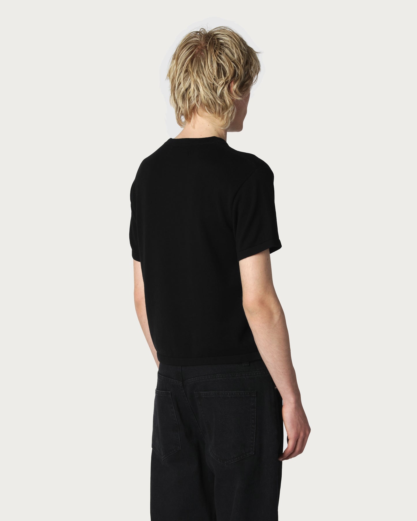 'VESTER' INK KNITTED T-SHIRT