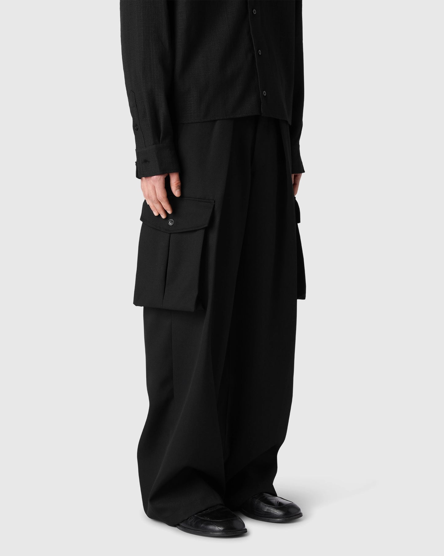 'Marvin' Wool Cargo Trousers