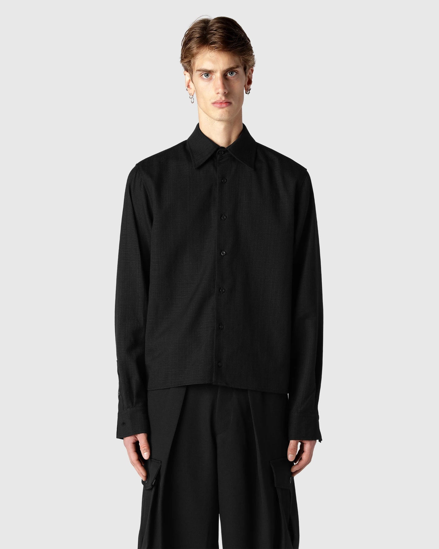 "Kossou" Cropped Dress Shirt