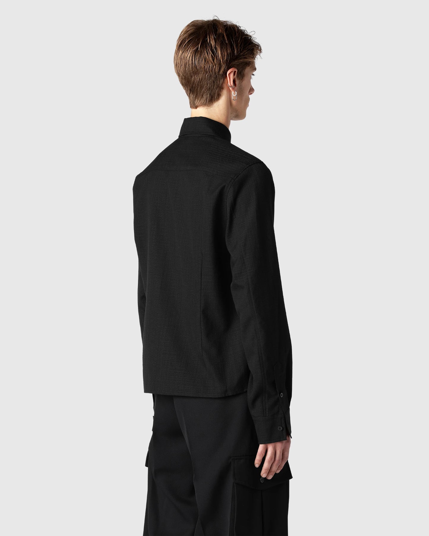 "Kossou" Cropped Dress Shirt