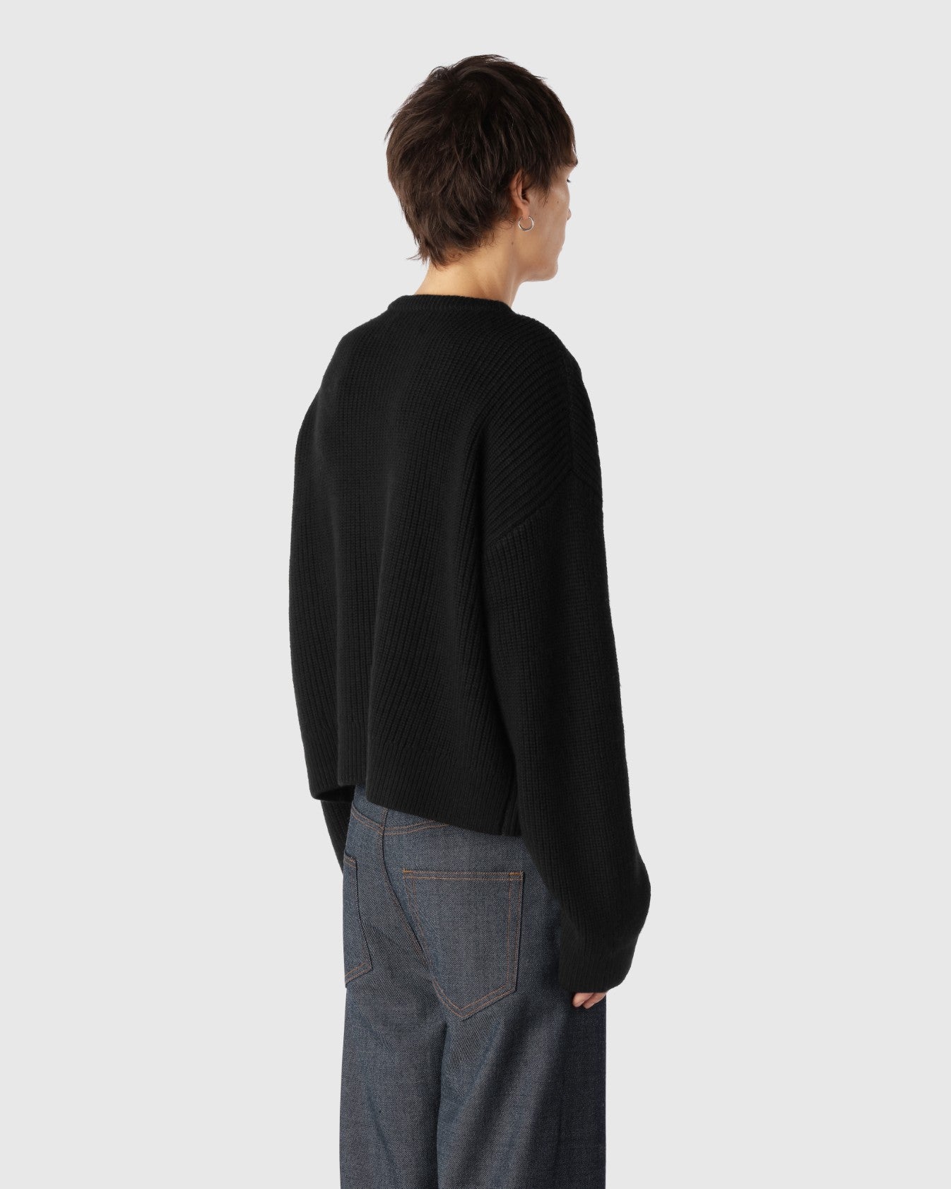 'PEROZ' INK MERINO WOOL SWEATER