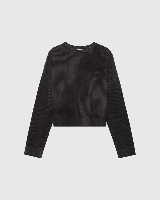 'PEROZ' DYED SWEATER ONYX
