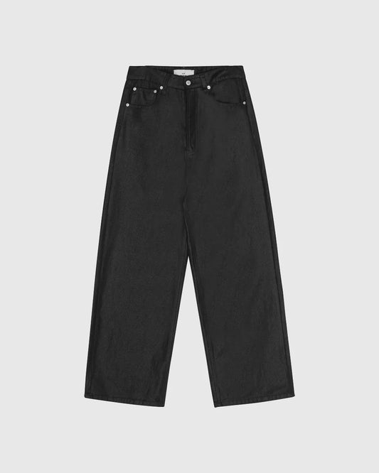 ‘DARIUS’ WAXED BAGGY JEANS