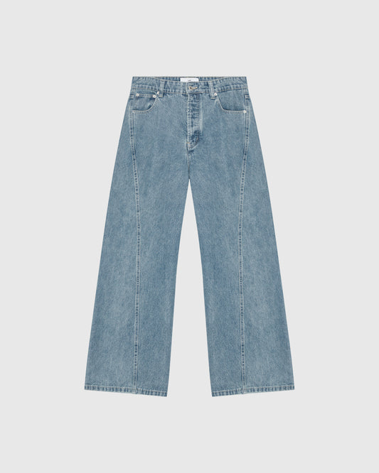 'EDGAR' CLOUDY BLUE TWISTED SEAM JEANS