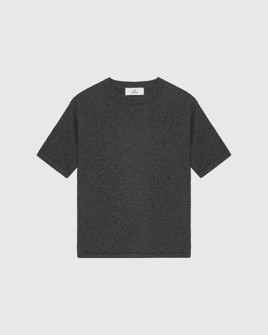 'VESTER' GRAPHITE KNITTED T-SHIRT