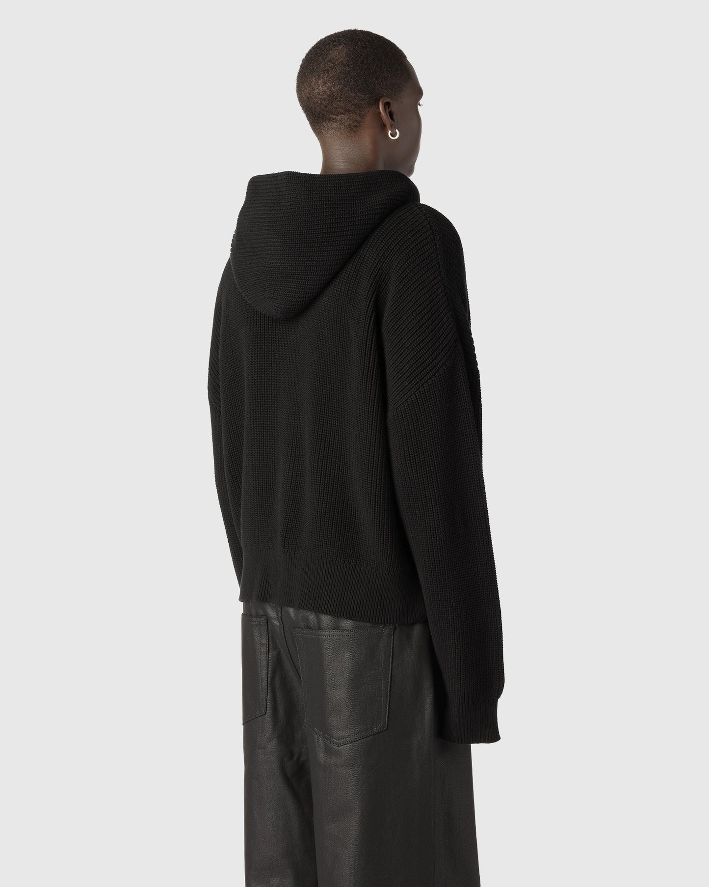 "FISHERMAN" INK CROPPED ZIP HOODIE
