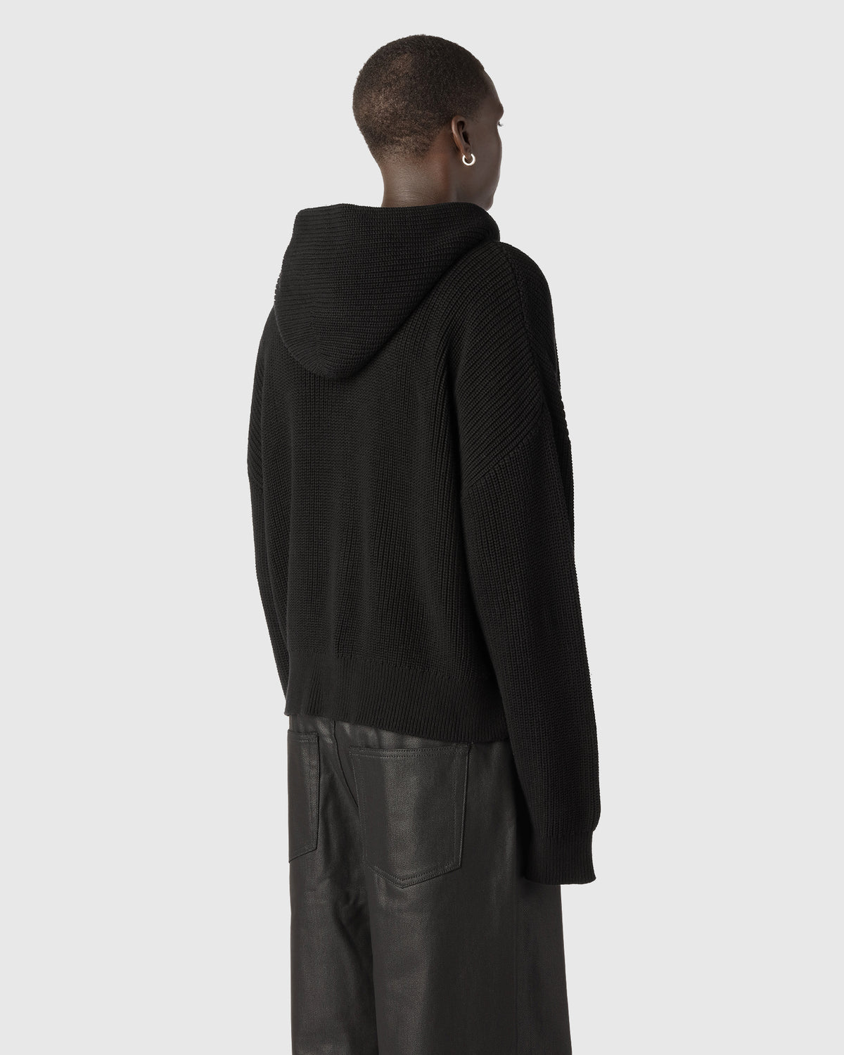 "FISHERMAN" INK CROPPED ZIP HOODIE
