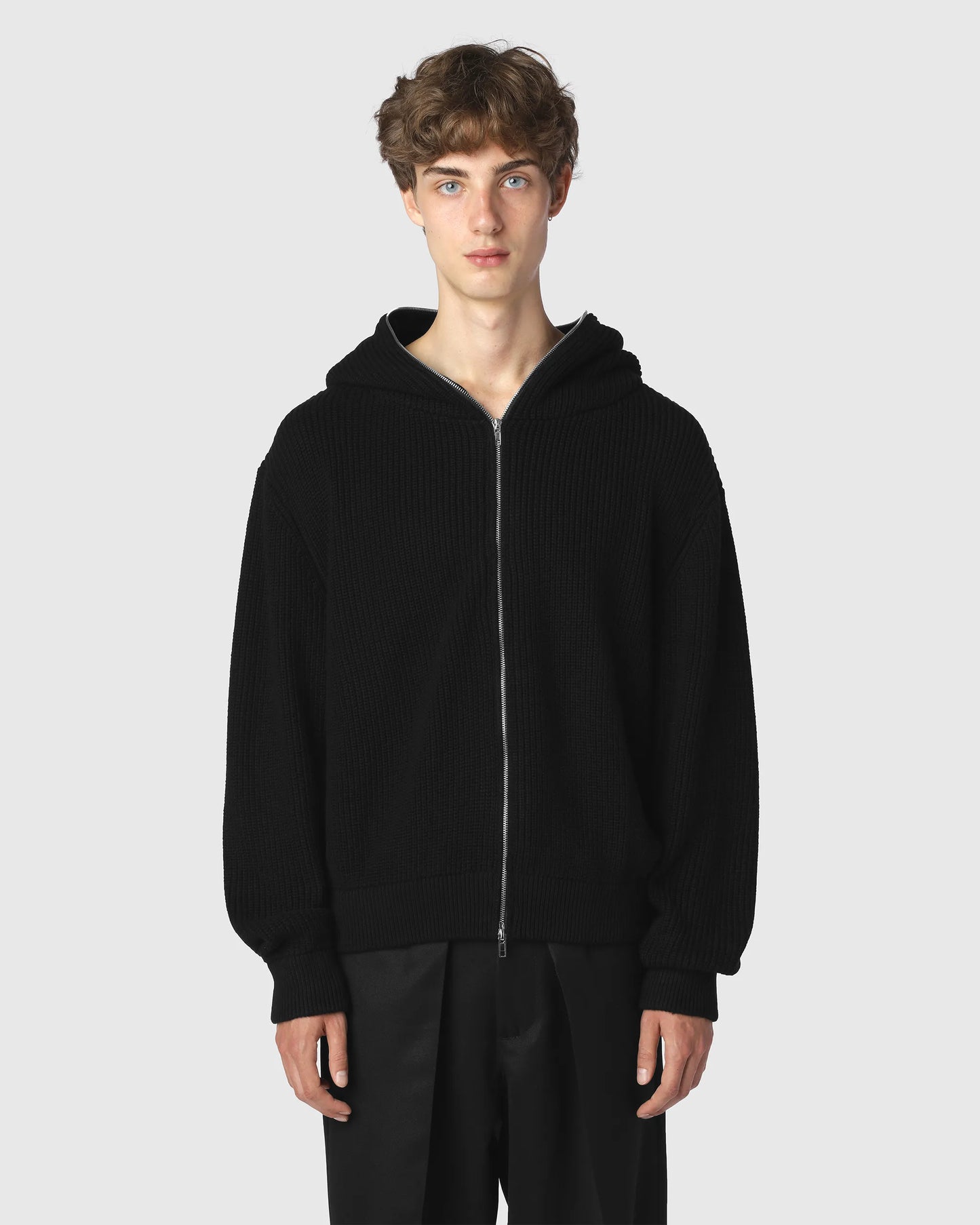 'CAVALLA' CASHMERE  BLEND FULL-ZIP HOODIE