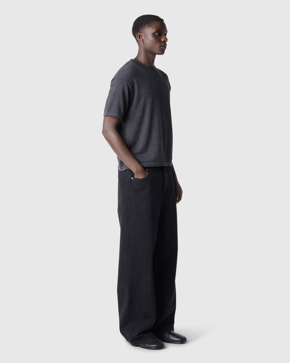 ‘Darius’ Ink Baggy Jeans
