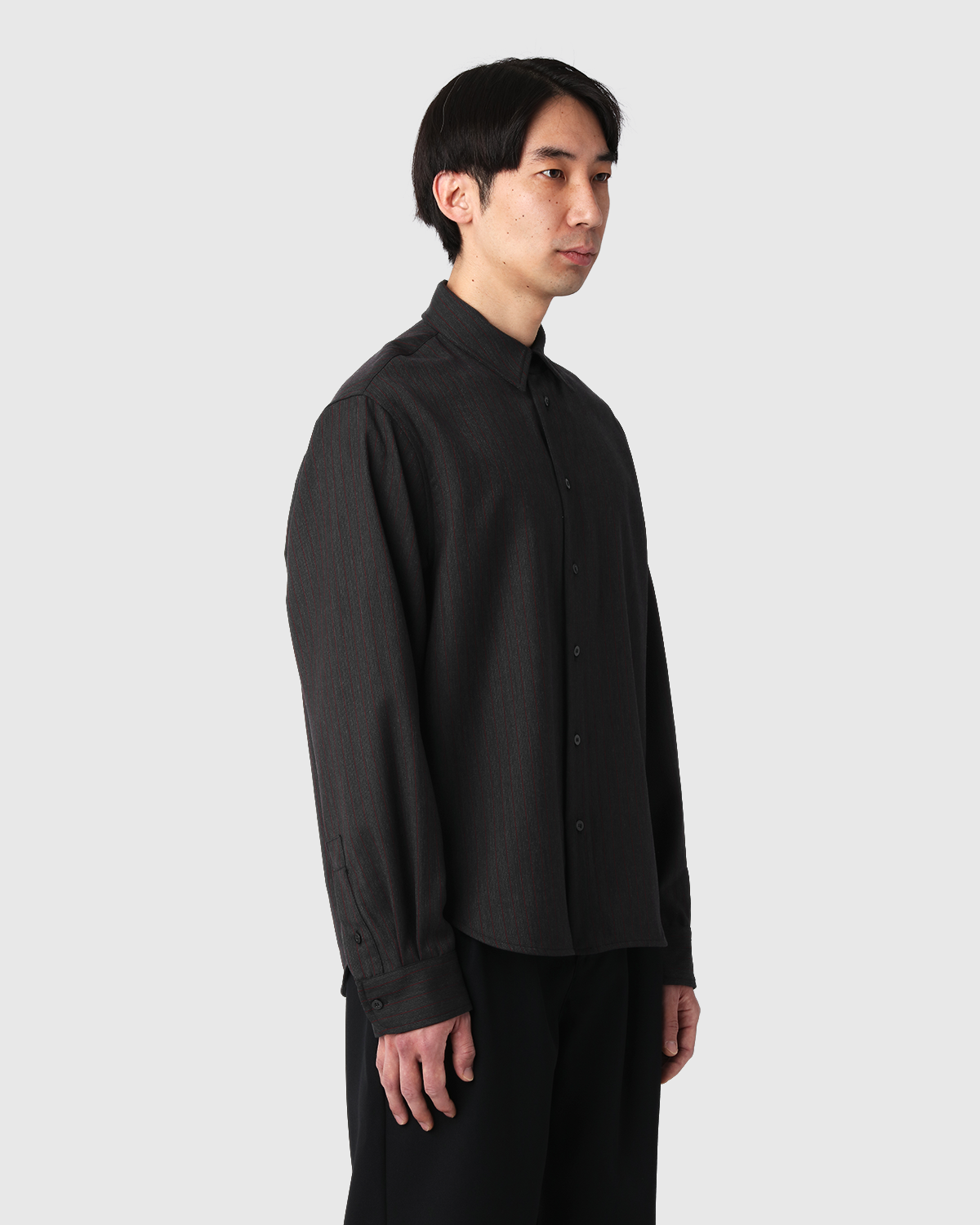 'Albert' Pinstripe Wool Shirt