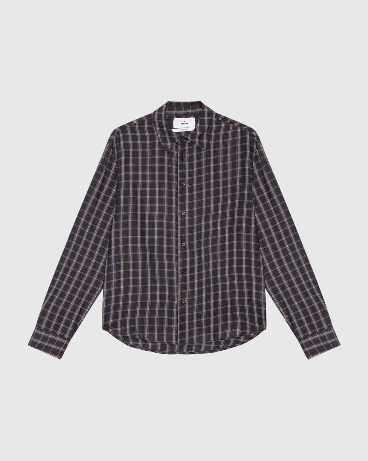 'Albert' Mauve Plaid Shirt
