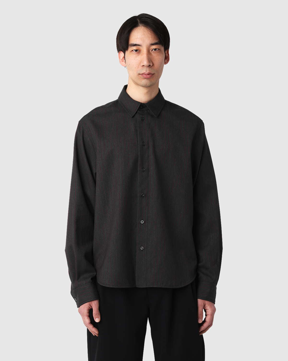 'Albert' Pinstripe Wool Shirt