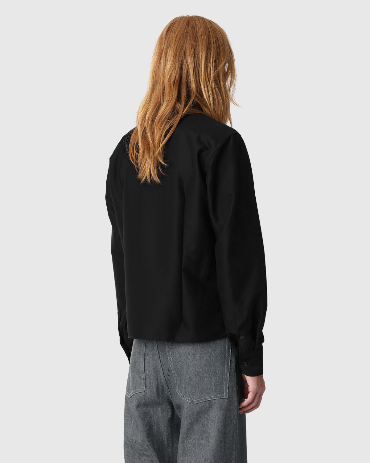 'Kossou' Tailored Cropped Wool Shirt