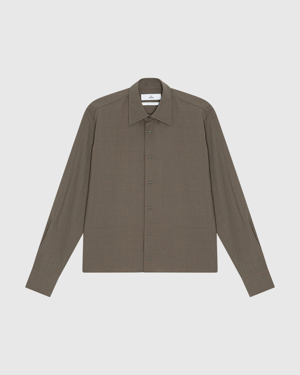 'Kossou' Cropped Seersucker Shirt