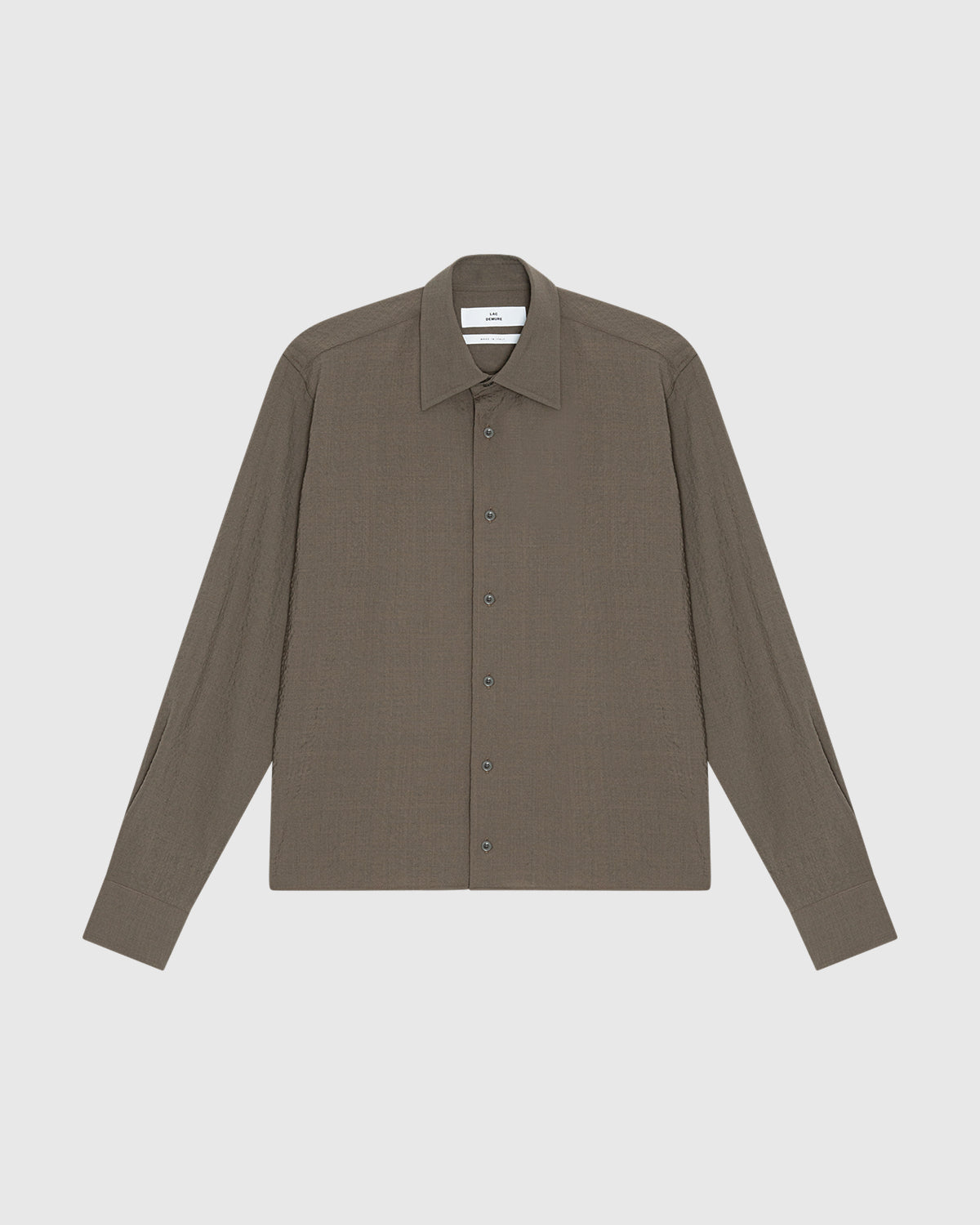 'Kossou' Cropped Seersucker Shirt