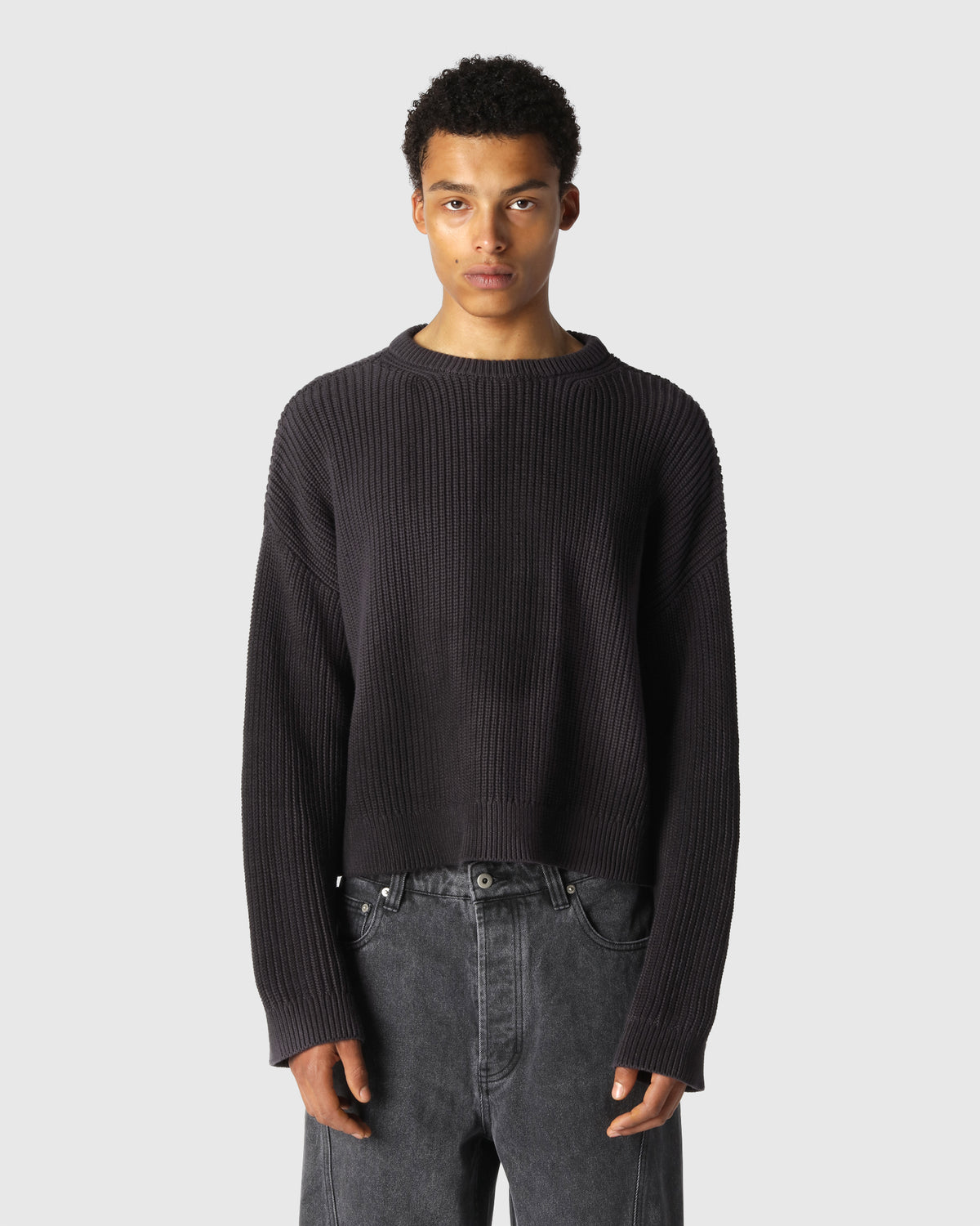 'PEROZ' DYED SWEATER ONYX