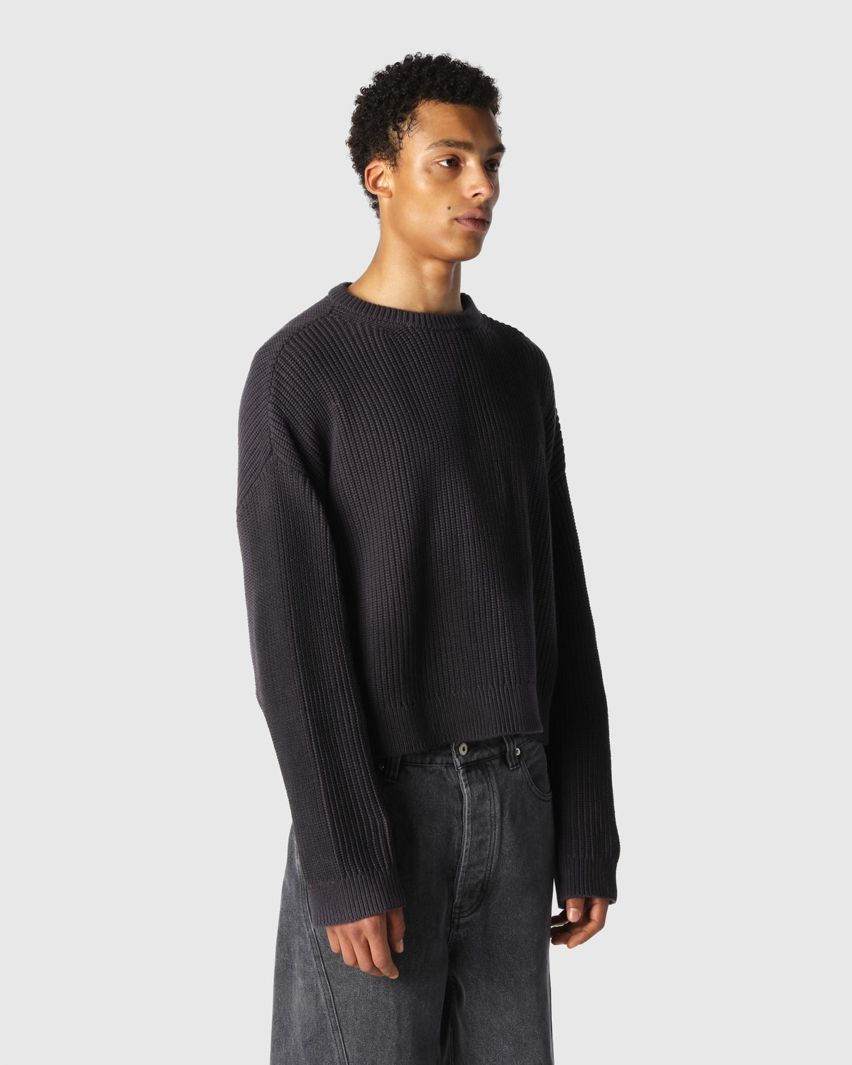'PEROZ' DYED SWEATER ONYX