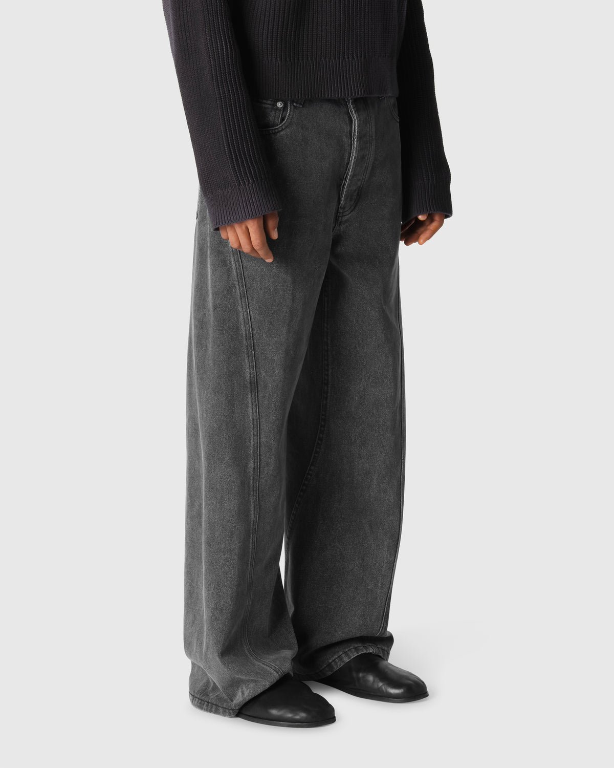 'EDGAR' ASH TWISTED SEAM JEANS