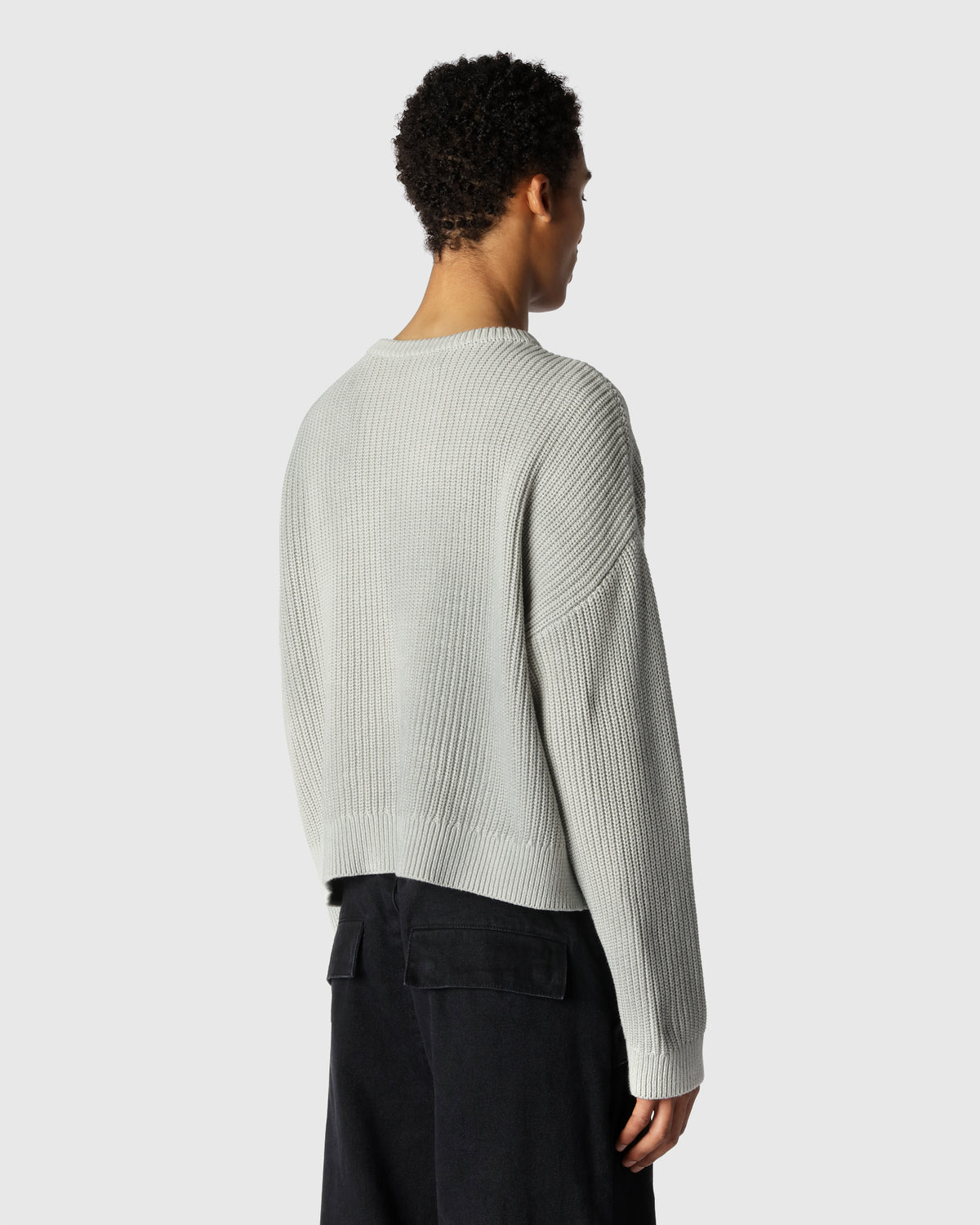 'PEROZ' DYED SWEATER SMOKE