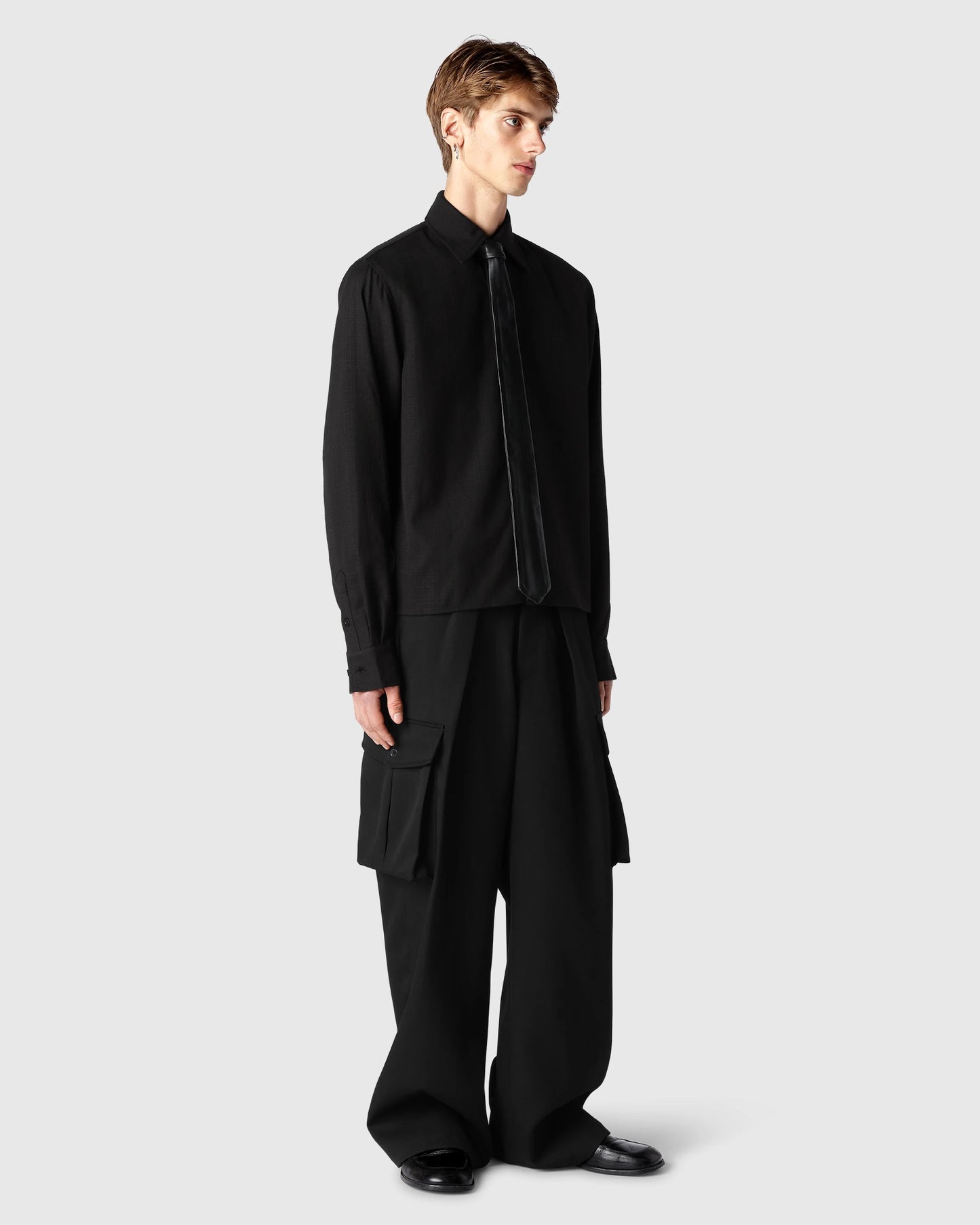 "Kossou" Cropped Dress Shirt