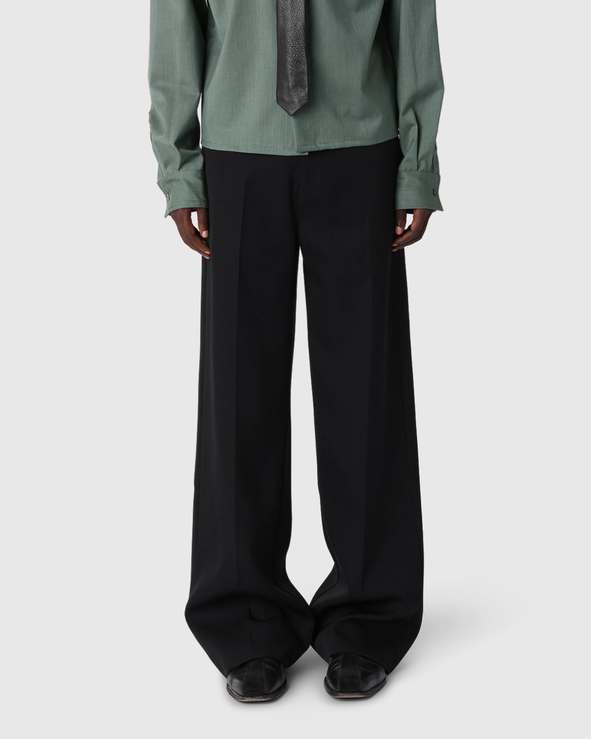 ‘Ruben’ Wide-leg Wool Trousers
