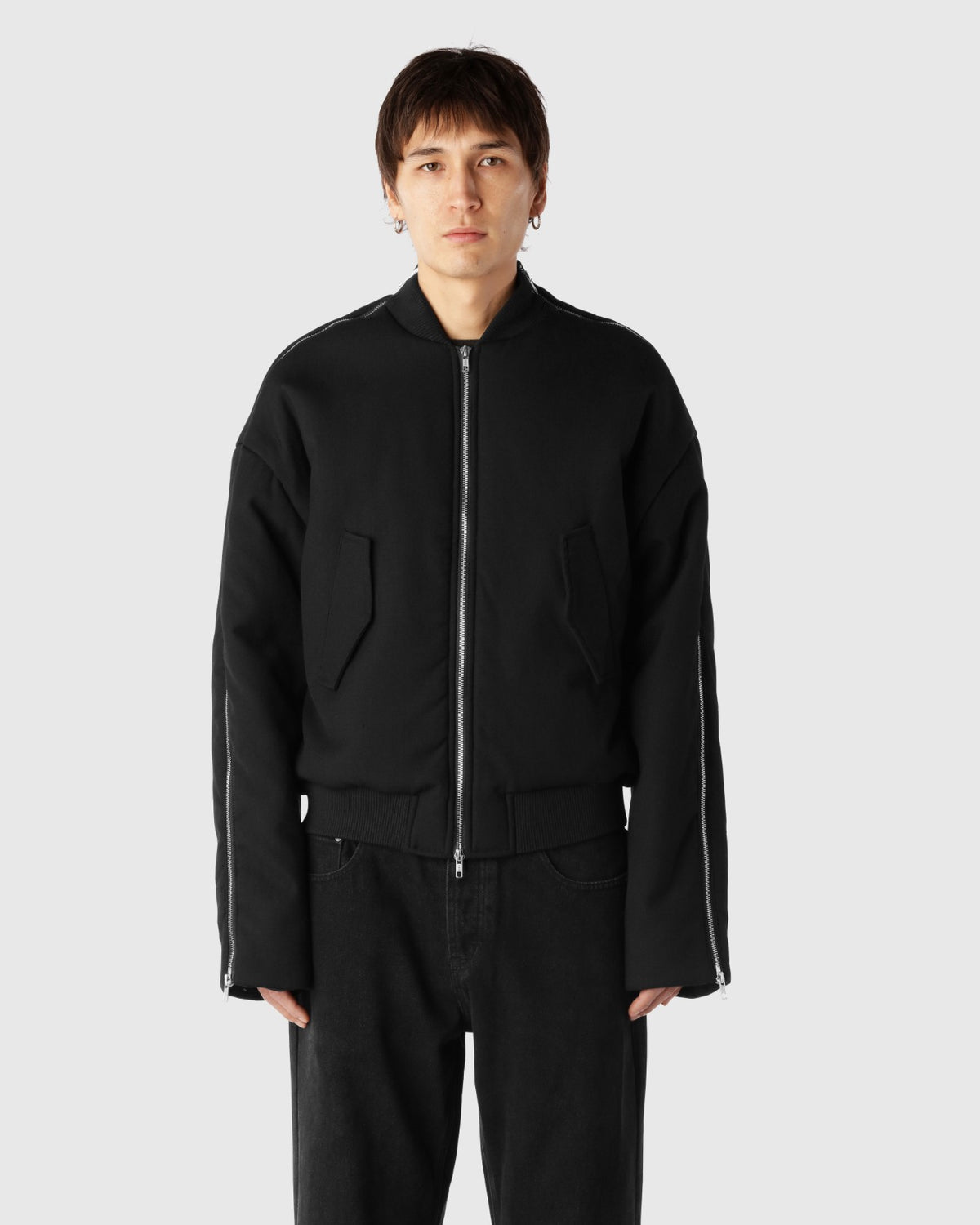 'BORAN' ZIP WOOL BOMBER