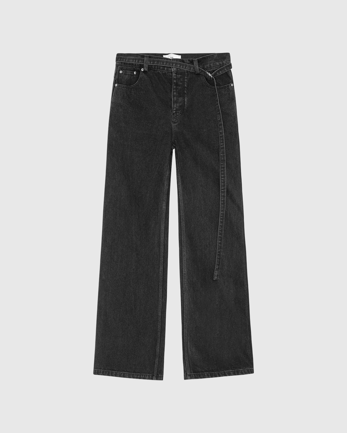 "INK" BELTED BOOTCUT JEANS