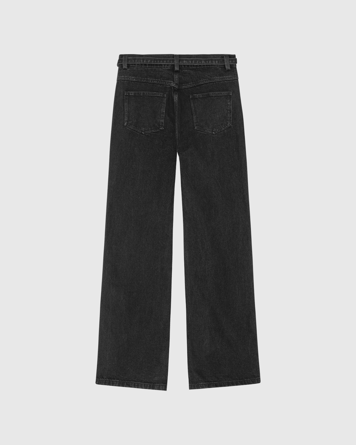 "INK" BELTED BOOTCUT JEANS